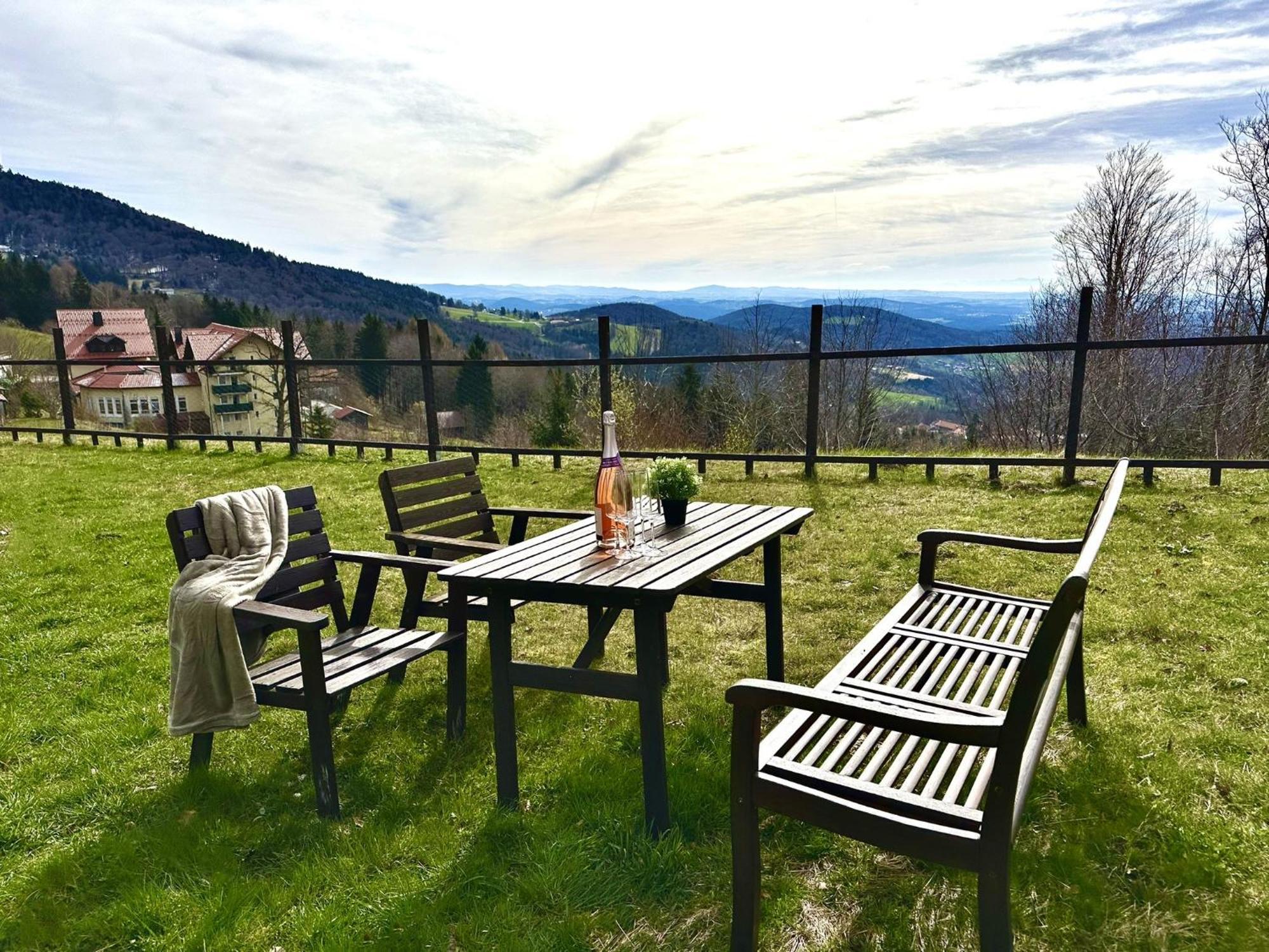 Gemuetliches Alpenblick Berg-Bungalow + Grosser Garten + Netflix! Schöfweg Exterior foto